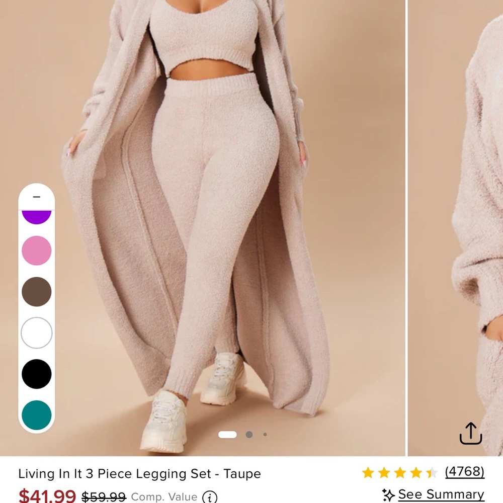 Women's Taupe 3-Piece Set